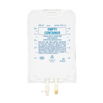 Empty IV Container/Bag, 500ml