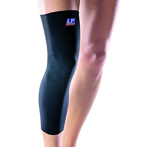 SDA ELASTIC KNEE COMPRESSION Support Closed Patella Sleeve by LP - Running Injury, Stocking Sleeve, Sports Injury Wrap, Ligament Cartilage Pain, Arthritis Relief, Bursitis, Tendonitis, Heat Therapy, Weak / Stiff Aching Knees (Small)