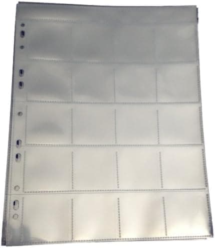 Cosmic/Multi-Master Pin Badge/Tazo/Token Collectors Sleeves - 20 Pocket, 55mm x 55mm (50)