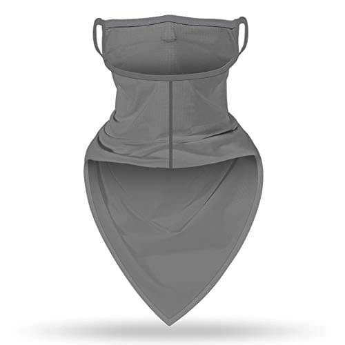 Ear Loops Face Cover Galaxy Bandana Plain Grey Neck Gaiters Multifunctional UV Protection Headband Sunscreen Scarf Outdoor Wind Fishing Sports Balaclava for Unisex Boys Girls Men Women Fashion Scarves