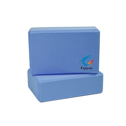 Topyea Yoga Blocks,Exercise Blocks,Yoga Foam Blocks, Recycled High Desity Foam (Set of 2)
