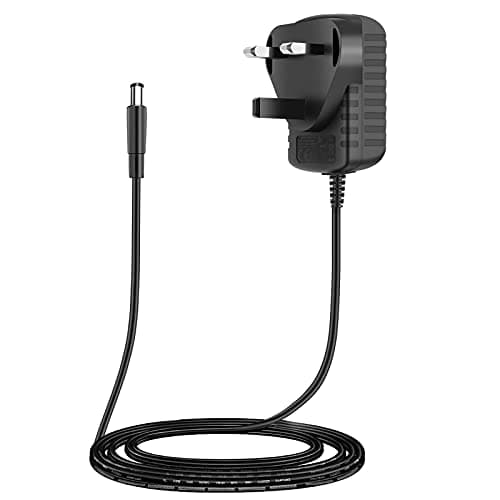 – Pedal Power Supply Adapter Power Adapter 9V 1A Center Tip Negative Power Source Charging Adapter Wall Charger Plug for Electric Guitar BassEffects Pedal and Keyboard Noise Reduction