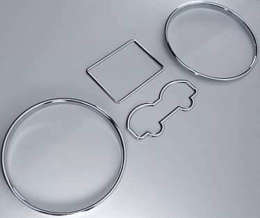 Chrome Speedometer Gauge Dial Rings Bezel/Trim for VW Golf 4 MK4 Passat 3B B5 T4 Van