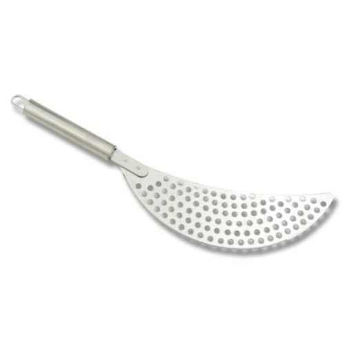 Stainless Steel 14" Crescent Pot Strainer Colander Fry Drainer Pots Pans Bowl