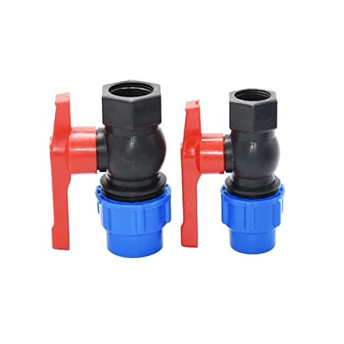 Hose Fittings 20/25/32/40/50mm PE Pipe Quick Connector Elbow Tee Diverter Plastic Ball Valve Coupler Farm Irrigation Water Pipe Fittings (Color : Plum)