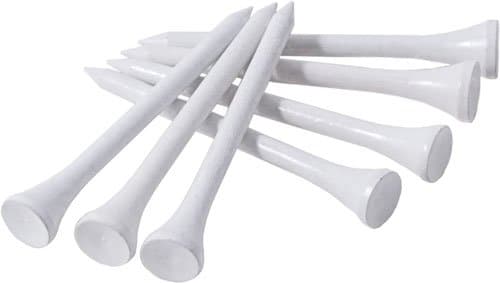 Double Win Golf Tees - White - 2 3/4' (70mm) - 100 Pack