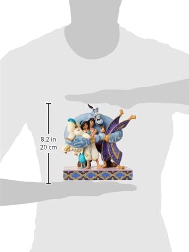 Enesco Disney Traditions By Jim Shore Aladdin Group Hug Figurine, 7.87 Inch, Multicolor