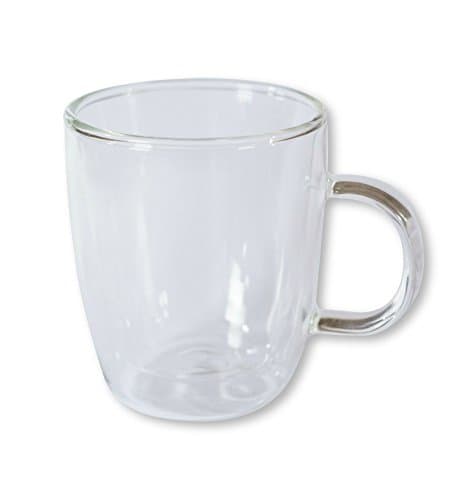 [Coffee Cups] by [Cuppasip] [Insulated Double Wall Drinking Tumbler Glass Mug For Tea | Coffee | Water] [Clear Glass Coffee Mugs With Handle] [Tea Cups] [Tea Glass Cup] [Modern and Strong] [1 Cup]Cup