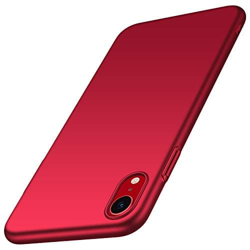 Almiao for iPhone XR Case, [Ultra-Thin] Minimalist Slim Protective Phone Case Back Cover for iPhone XR (Smooth Red)