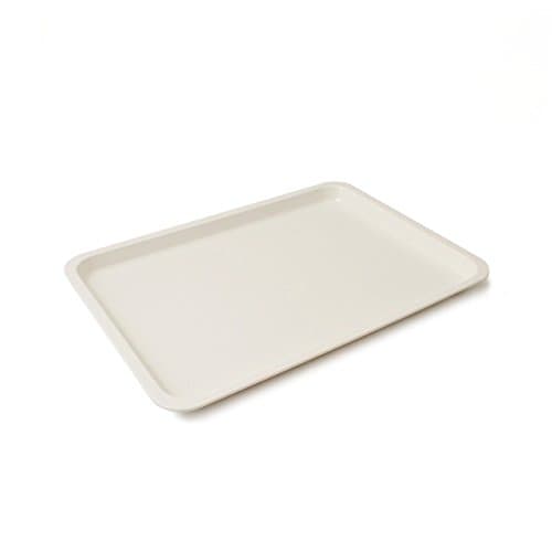 CARTAFFINI Melamine Rectangular Tray – 35 x 25 x 2 cm, Colour: White Standard