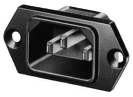 Schurter6100.3300 CONNECTOR, IEC POWER ENTRY, PLUG, 15A (10 pieces)