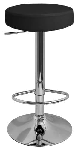 DF Sales Lamboro Semplice Bar Stool, Black