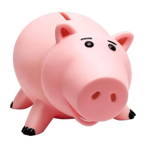 Piggy Bank Cute Plastic Piggy Bank for Boys and Girls Unbreakable Pig Piggy Bank Gift for Kids (Pink)