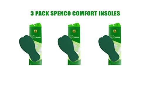 Spenco RX Comfort Insoles Three Pair Pack (Size #2 Women's 7-8 Men's 6-7)