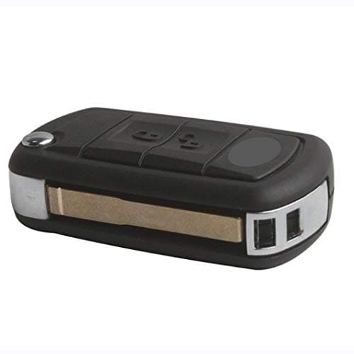 KEMANI New Smart Uncut Blank Flip Key Shell Case Replacement For Land Rover Discovery LR3 Range Rover FOB 3 Button No Chips