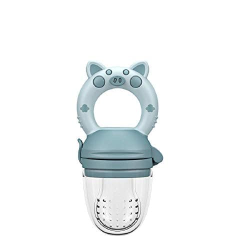 Baby Food Feeder Pacifier 2-in-1 Toy Teether and Food Feeder (BLUE)