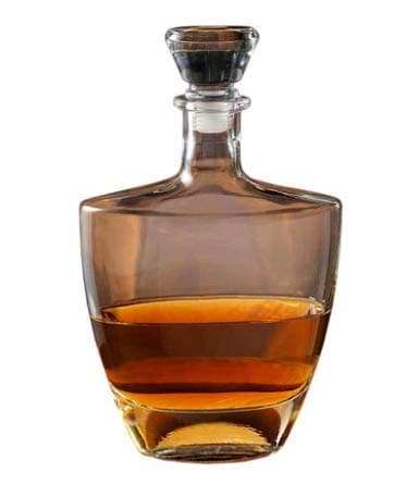 Denizli Spirits 'Aficionado Oval' Whiskey Bottle Handmade Glass Decanter 25 Oz
