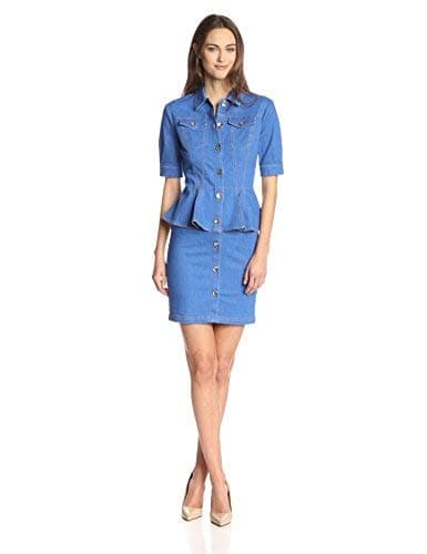 LOVE Moschino Women's Short-Sleeve Half-Peplum Dress