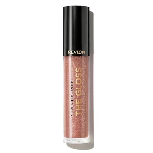 REVLON Lip Gloss, Super Lustrous The Gloss, Non-Sticky, High Shine Finish, 260 Rosy Future