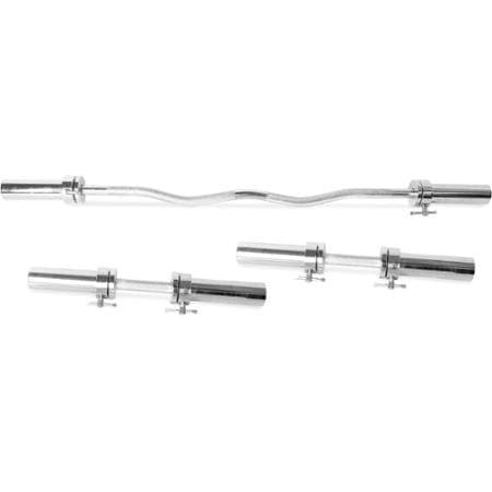 CAP Barbell Olympic Curl Bar/Dumbbell Handle Combo Set (Bar)