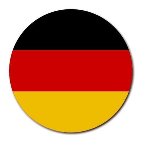 Germany Flag Round Mouse Pad
