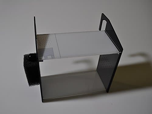 Large 12 inch Acrylic Fry Saver Hangs On Rim Inside Fish Tank or Aquarium Built-in Filter System for Baby Fish or Acclimation - Great for Breeding Fish or Taking Pictures!