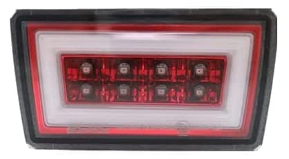 PNP+LED Rear Brake Light Foglight Compatible With 2015-2021 Subaru WRX STI W/DRL White Bar - Red Lens F1
