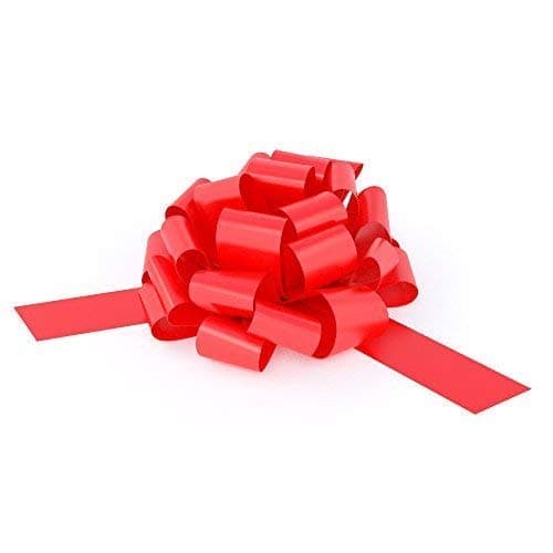 Big Red Bow for Car - 28 Giant Fluffy Loops for Your Large Gift Decoration, Perfect Shape Car Bow, Giant Bow for Car