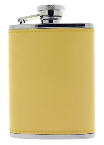 Gaventa London Lemon 3oz Ladies Leather Hip Flask