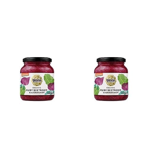 Biona Demeter Organic Sauerkraut Ruby Red 350g (Pack of 2)