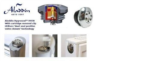 Aladdin HV30 Self-Bleed Automatic Radiator Valve (2 in pack) by Aladdin Valve