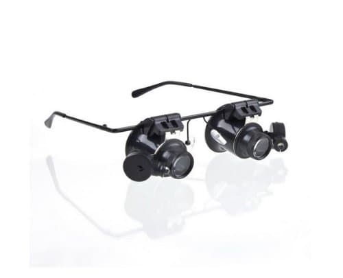 Kruhlstein Magnifying Eye Glasses 20X Loupe Lens With LED Light For Repair/Magnifying