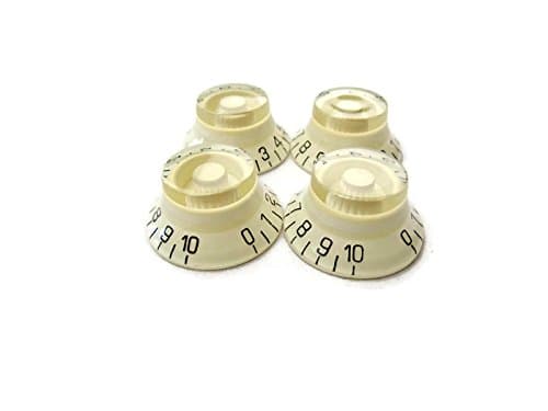 4 New White Electric Guitar Speed Knobs Les Paul Top Hat LP B-Stock