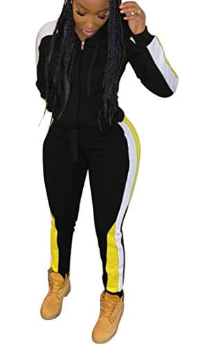 Women's Casual Longs Pants Set - Long Sleeve T-Shirts Hoodie Pullover Long Tracksuit Set 2 Piece Outfits