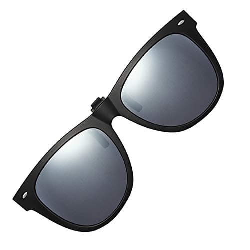 Polarized Clip-on Sunglasses Unisex Anti-Glare Driving Sunglasses With Flip Up for Prescription Glasses