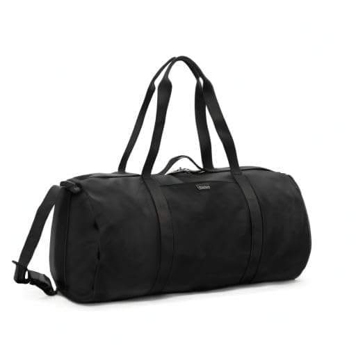 TUMI Just In Case Duffel - Small Duffel Bag for Women & Men - Easily Carry Travel Accessories - Travel Duffel Bag for Commuters & Adventurers - Weekender Bag for Travel - Black/Gunmetal,
