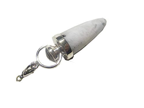 Crystal Moonstone Bullet Healing Pendulum With Garnet Bead Healing Dowsing.
