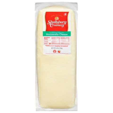 Shullsburg Creamery - Mozzarella Cheese - 6 Pound Loaf