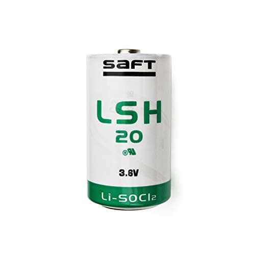LSH20 D 3.6V Lithium Battery Applied to Smart Water Meter, Gas Meter, Heat Meter, Smoke Sensor, Temperature Monitor Battery ER34615M for SAFT