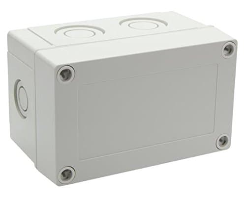 Fibox UL PCM 100/75 G Mnx Knock-Out Series NEMA 4X Polycarbonate Enclosure Base with Metric Knock-Outs and TPE Gasket 5.1x3.3.1" Width, 5.0999999999999996" Length