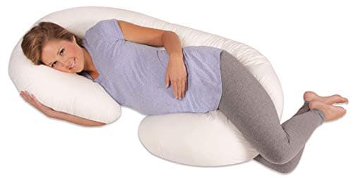 Leachco Snoogle Pregnancy/Maternity Total Body Pillow, Ivory (Renewed)