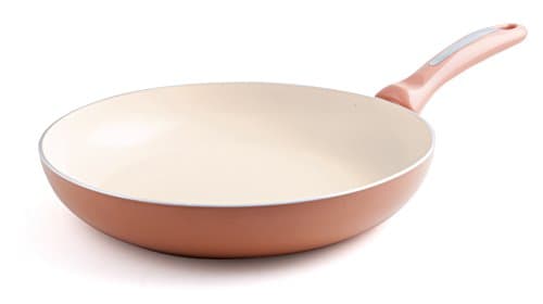 Essenso Lazio Enameled Nonstick Ceramic Frying Pan 11”, PTFE/PFOA Free, Orange