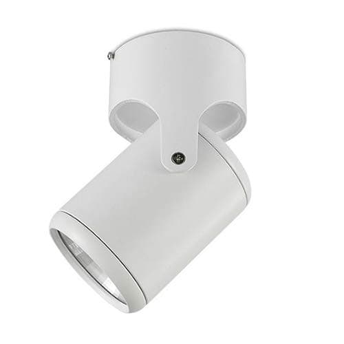 WOERFU 7W LED Ceiling Directional Spotlight 5000K Daylight Adjustable Tilt Angle Track Lighting Fixture (White)