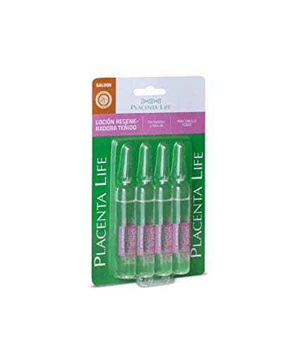 PLACENTA LIFEAMPOULES DRY HAIR TREATMENT WITH KERATINE, D'PANTHENOL AMPOLLAS REGENERATIVAS CAPILAR -4 X 13ML/0.43 FL. OZ (DRY HAIR/COLORED HAIR REGENERATING LOTION WITH KERATINE AND UV FILTER)