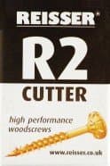 Reisser Cutter Reisser 8200S220400204 Csk Pozi Yellow Woodscrew 4.0 x 20mm CP (Box 200), 4 x 20mm