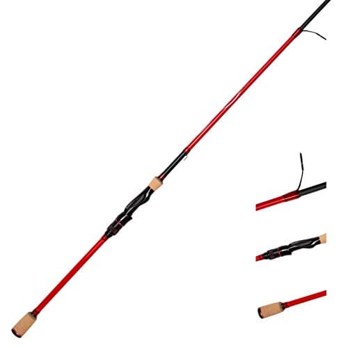 Akataka Spinning Casting Fishing Rod Pure Carbon Fiber 1pc Baitcasting Rod,Sensitive Durable Bass Fishing Pole for Freshwater Saltwater