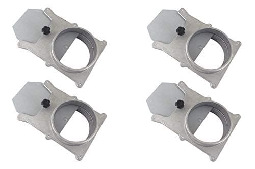 Taytools 465395 Set of 4 each 4" OD Blast Gates Self Cleaning No Clog Aluminum for Dust Collection System