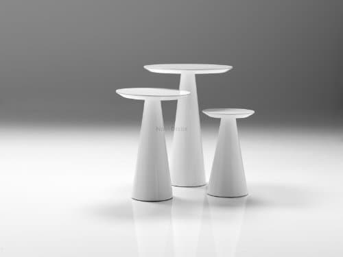 Mobital Tower Medium End Table in High Gloss White