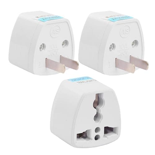 Hi-PLASST (3pcs) Type-A US Converter Plug // India to USA Universal Travel Ad...