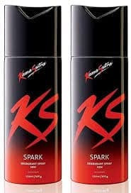 KS Spark Deo Spray, 220 Ml (Pack Of 2) For Male